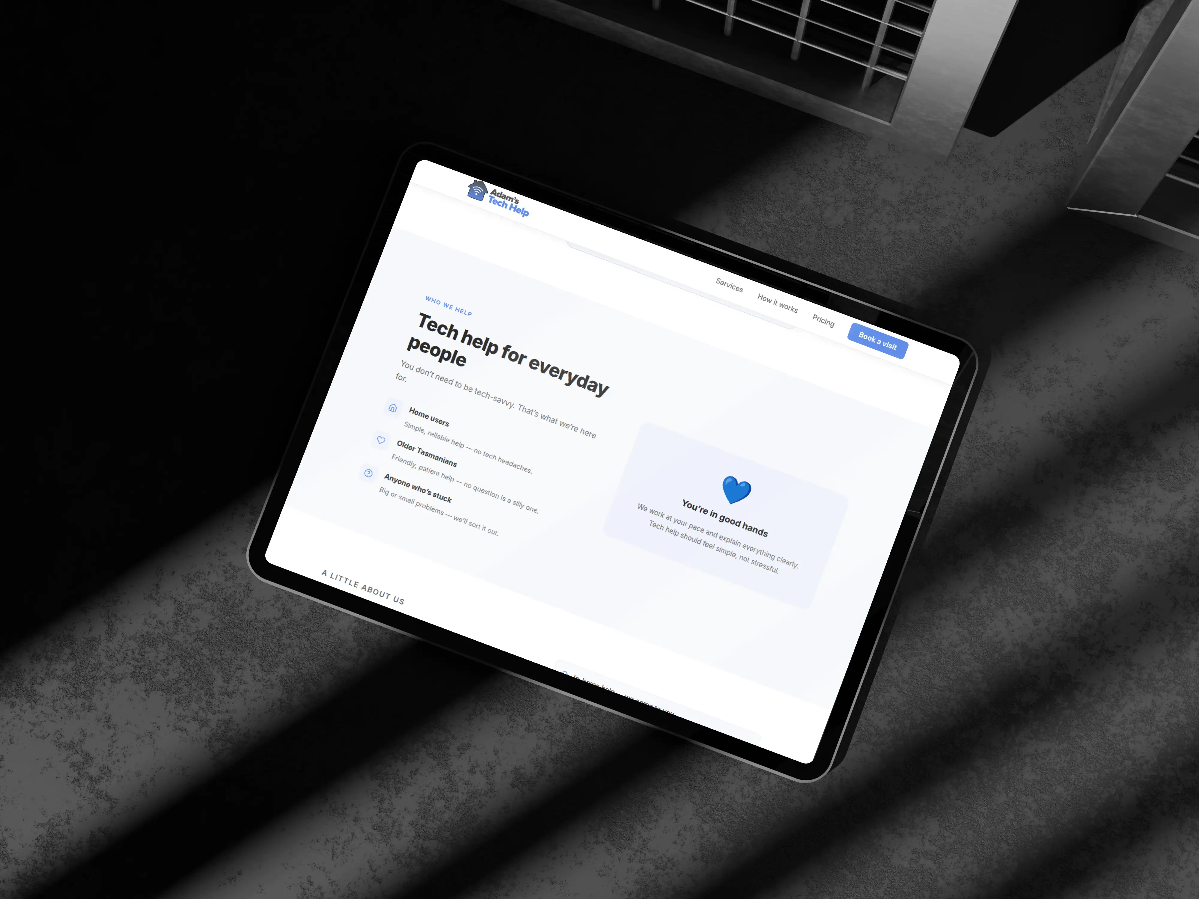 Adam's Tech Help website, Simple On Purpose
