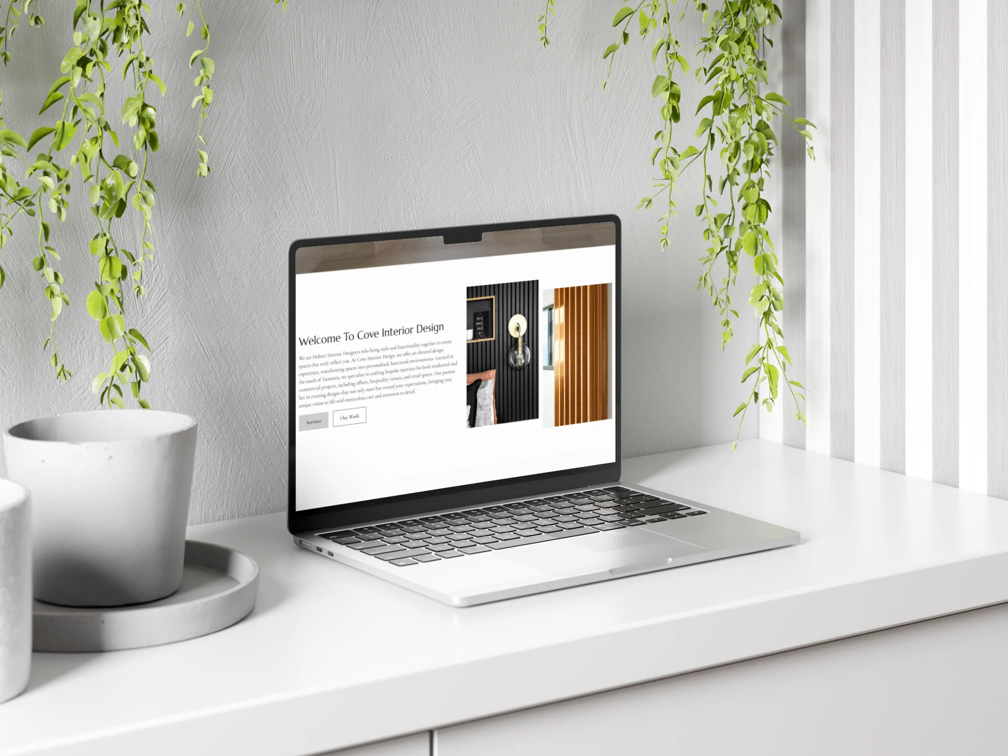 Cove Interior Design website, Designed To Grow
