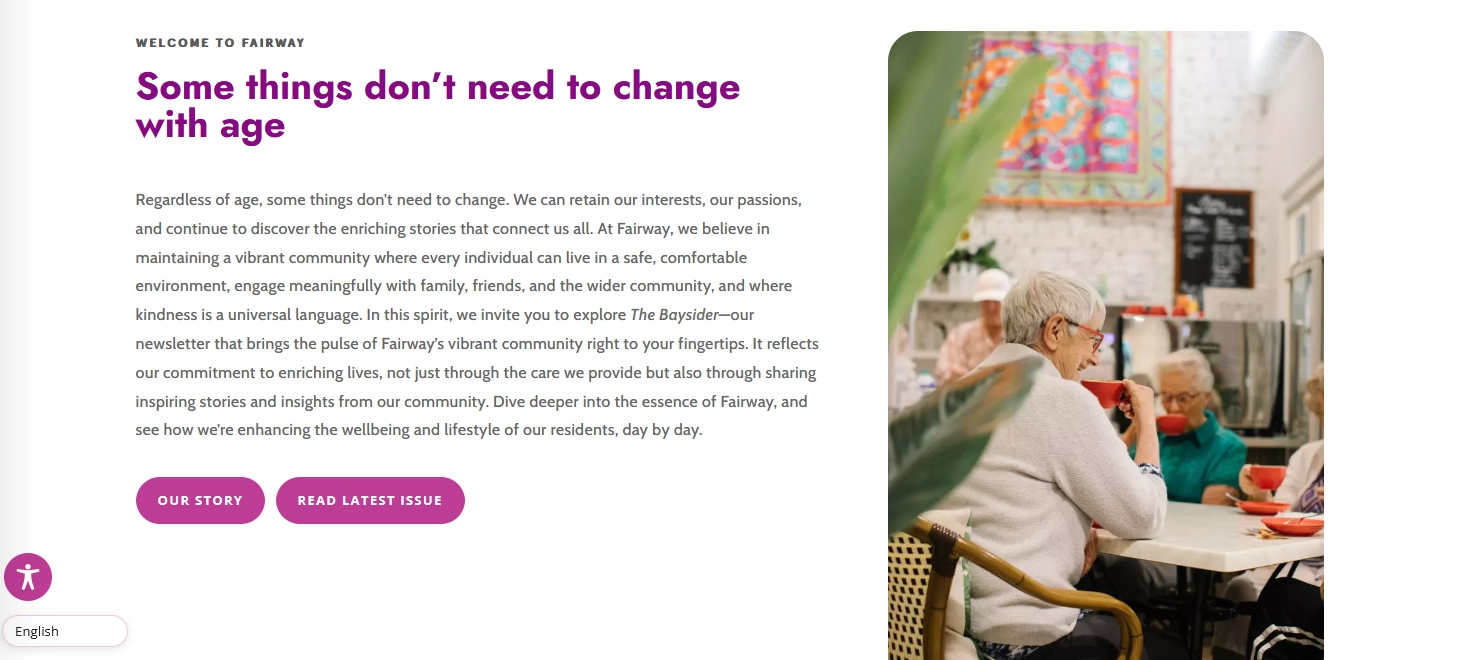 Fairway Bayside Aged Care — Built To Be Owned