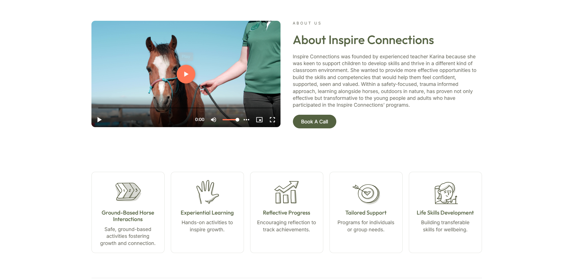 Inspire Connections homepage hero