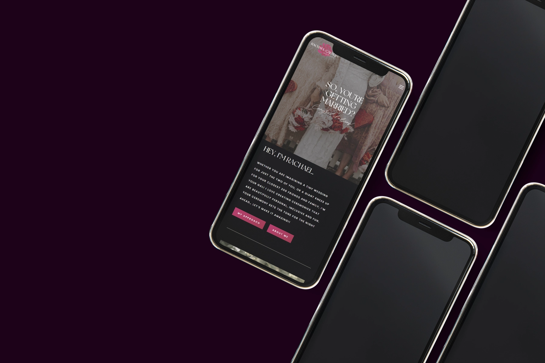Rachael Calvert Weddings homepage hero